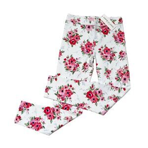 NWT Janie And Jack Floral Ponte Pants Size 8